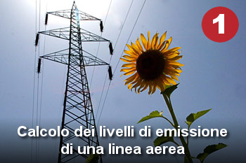 Calcolo dei livelli di emissione di una linea aerea